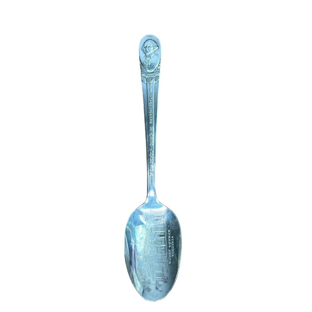 Vintage Wm Rogers Presidential Commemorative Spoon George Washington Silver
